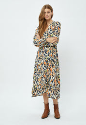 Peppercorn Odette Midi Slå-Om Kjole Kjoler 2958P Jet Black Print