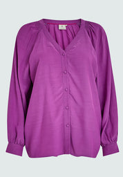 Peppercorn Omira Skjorte Curve Skjorter 7024 Hollyhock Purple