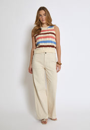 Peppercorn PCAida Top Toppe 1025S Skyblue Stripe