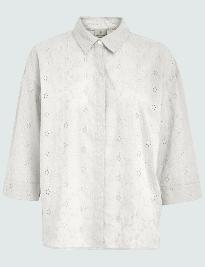 4 Sleeve Shirt Skjorter 0011 Gardenia