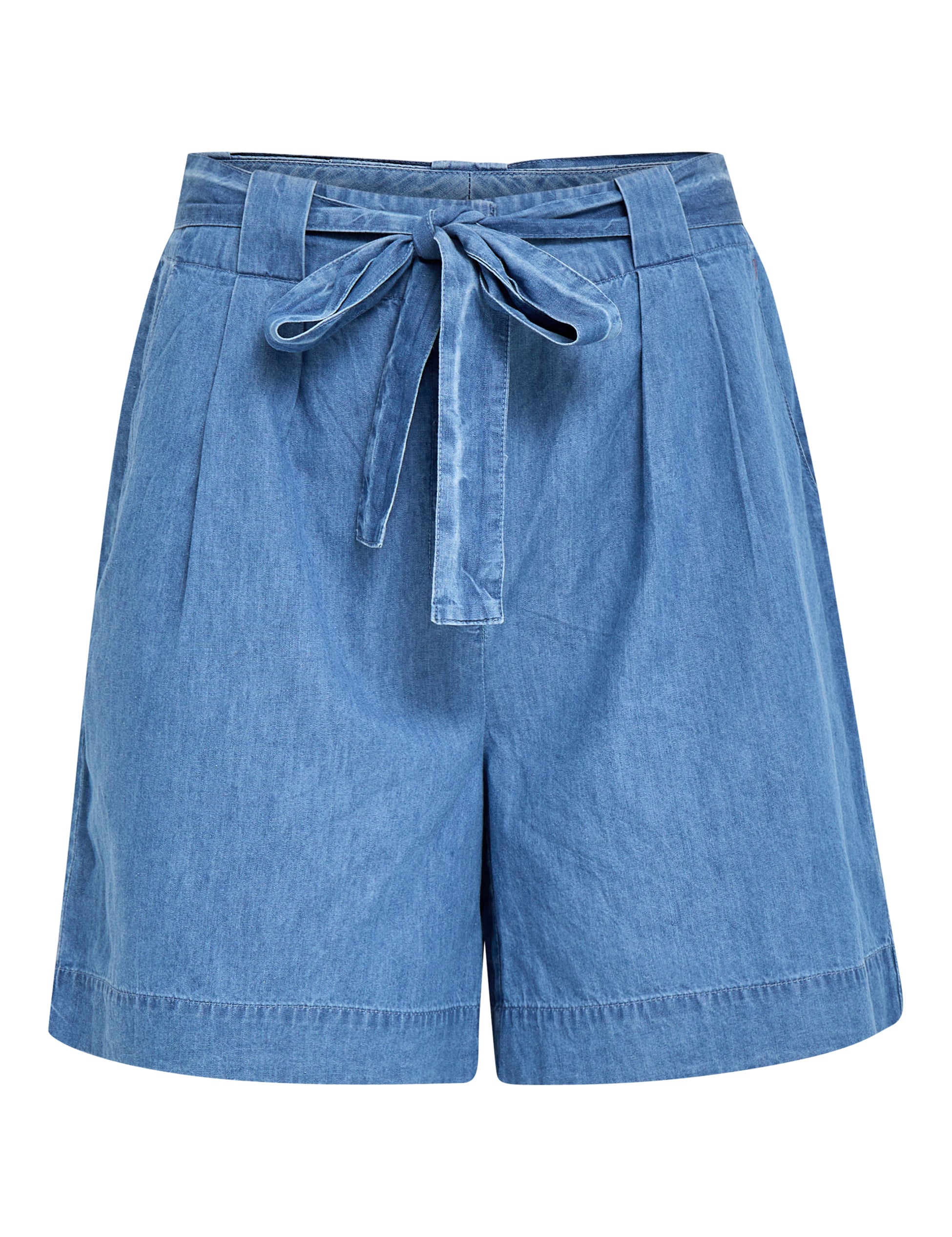 Peppercorn PCAllison Chambray Shorts Shorts 9600 Light Blue Wash