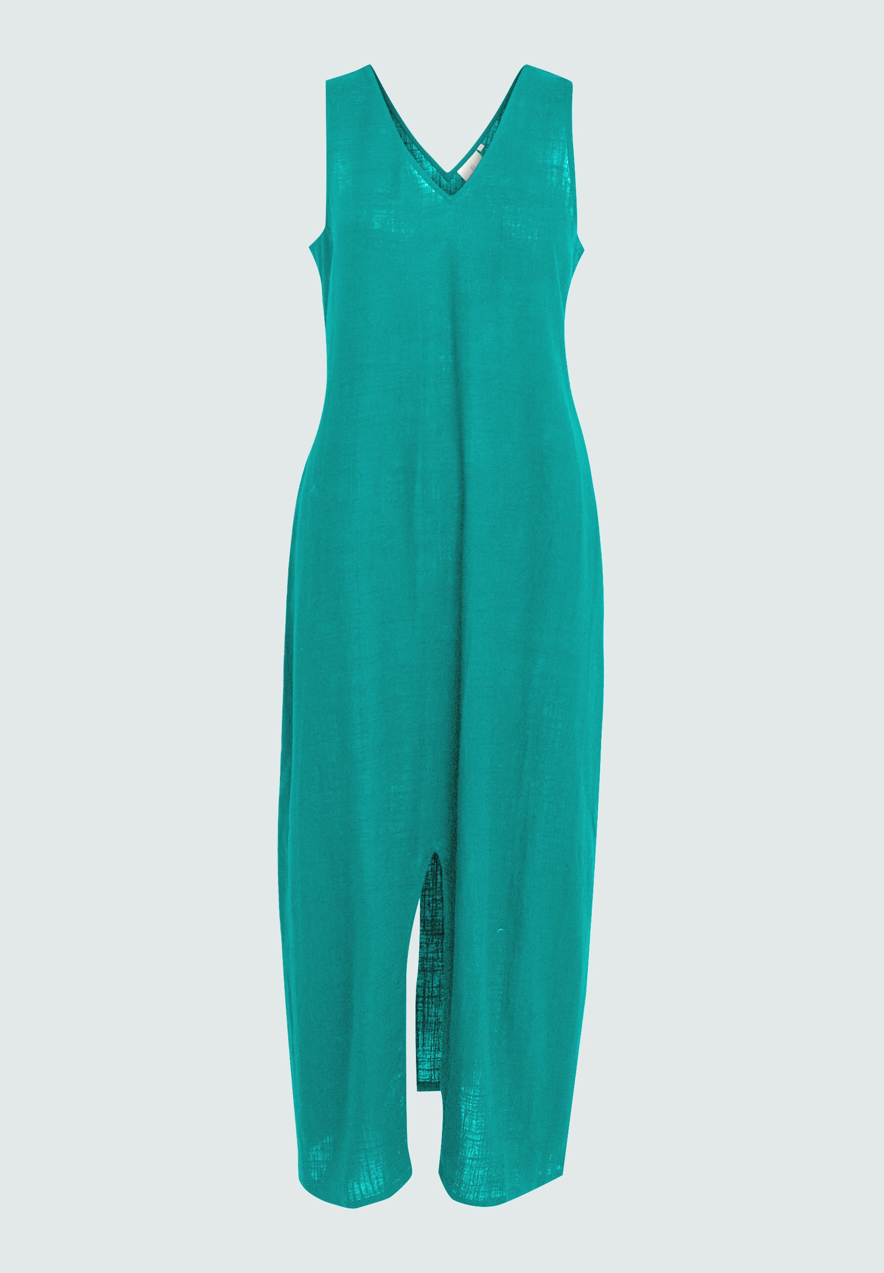 Peppercorn PCAne V-Neck Slit Dress Kjoler 3177 Viridian Green