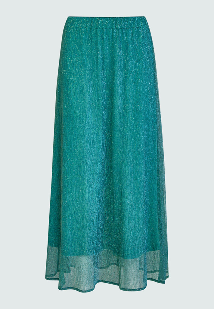 Peppercorn PCAriel Maxi Skirt Nederdele 3177 Viridian Green