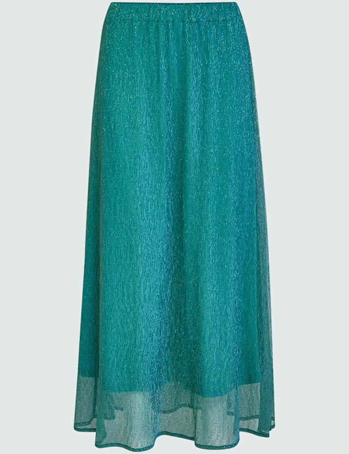 Peppercorn PCAriel Maxi Skirt Nederdele 3177 Viridian Green