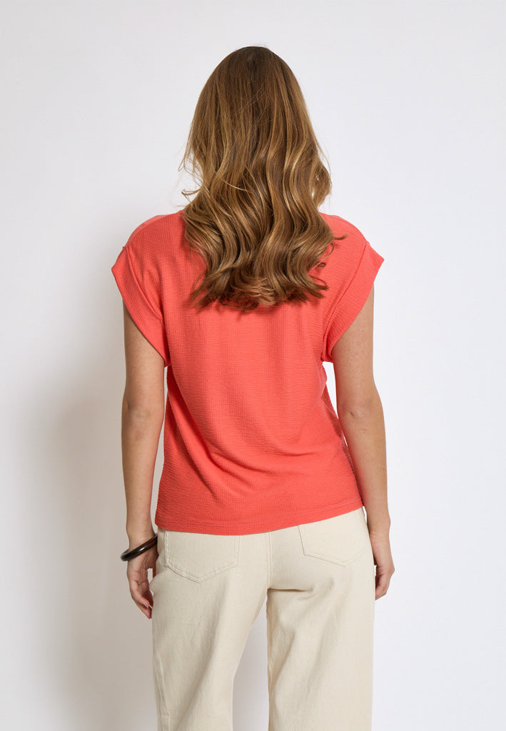 Peppercorn PCAverly T-Shirt T-Shirt 4174 Hot Coral