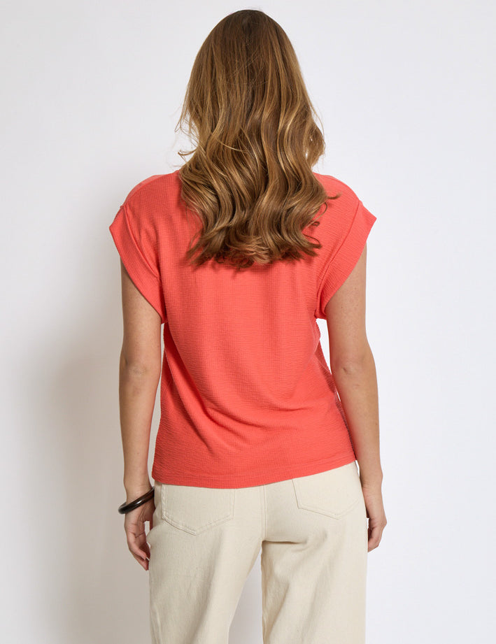 Peppercorn PCAverly T-Shirt T-Shirt 4174 Hot Coral