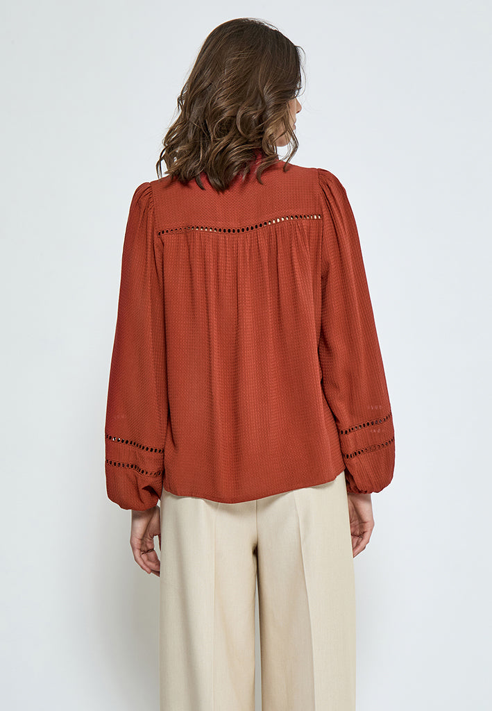 Peppercorn PCBabro Skjorte Skjorter 4086 Red Ochre