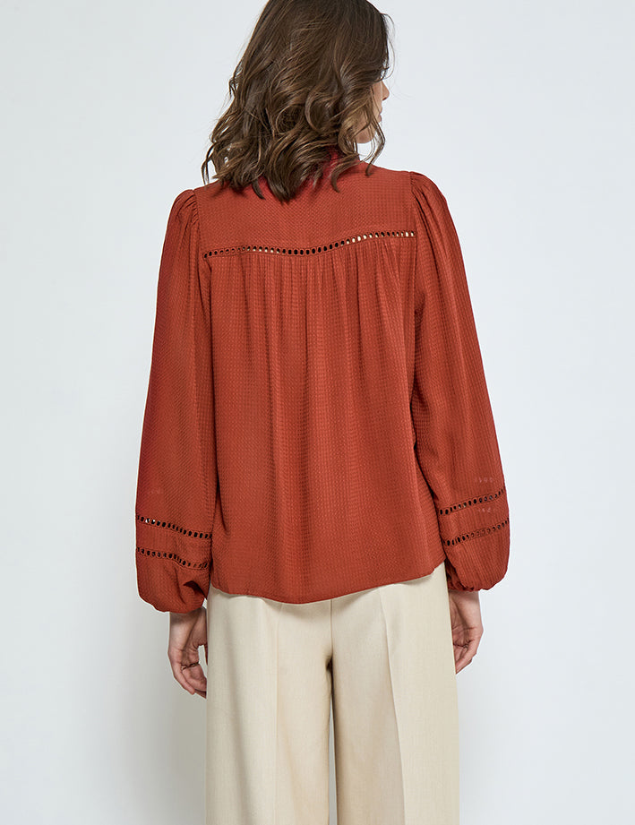 Peppercorn PCBabro Skjorte Skjorter 4086 Red Ochre