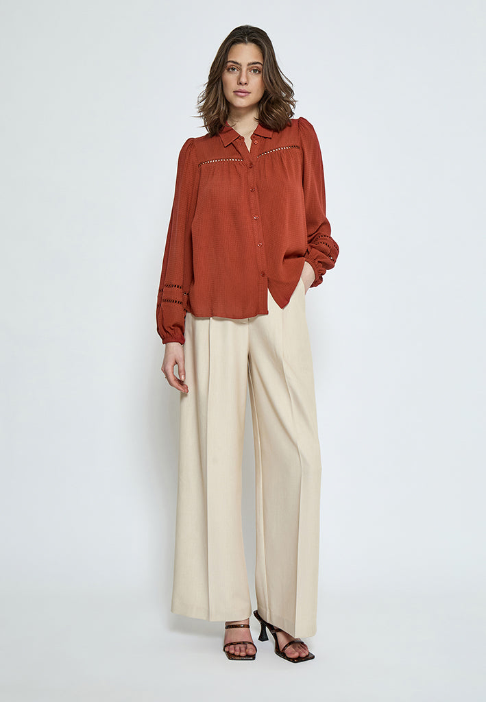 Peppercorn PCBabro Skjorte Skjorter 4086 Red Ochre