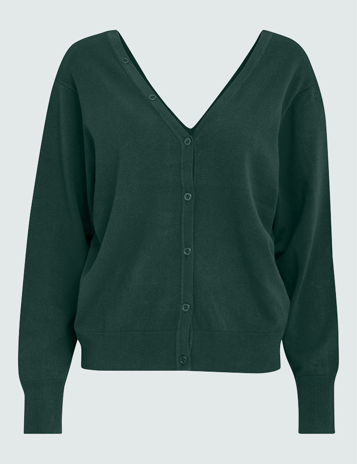 Peppercorn PCBandy V-Neck cardigan Cardigans 4112 Jungle Green