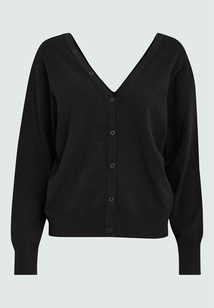 Peppercorn PCBandy V-Neck cardigan Cardigans Sort