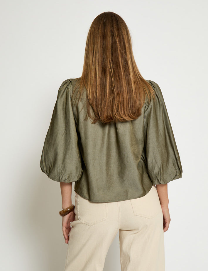 Peppercorn PCBea Shirt Skjorter 3975M Mermaid Green