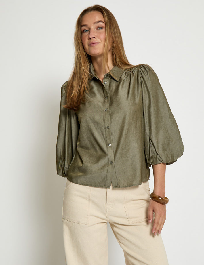 Peppercorn PCBea Shirt Skjorter 3975M Mermaid Green