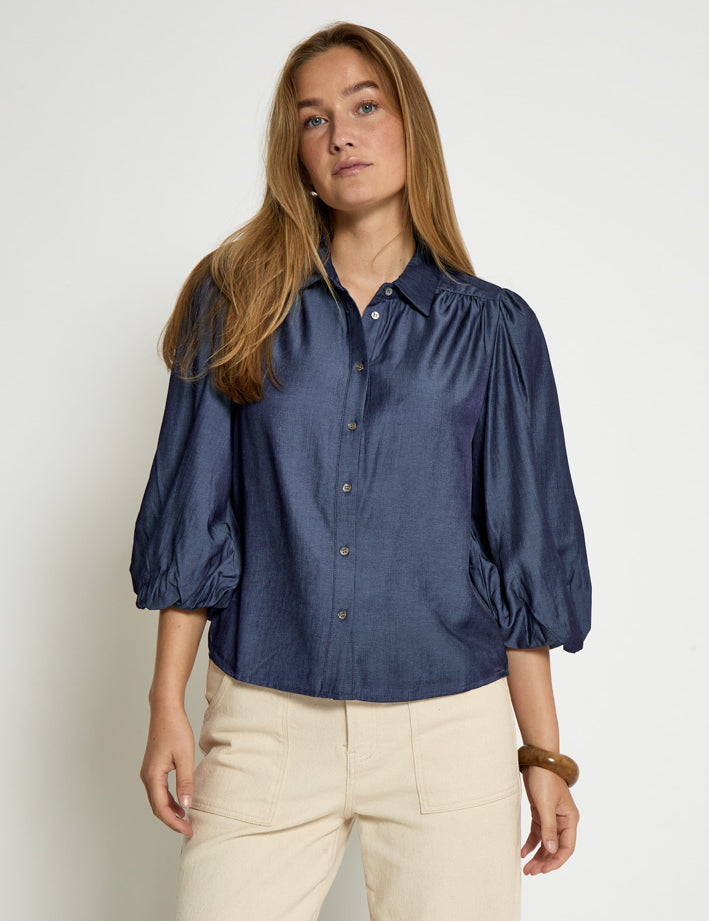 Peppercorn PCBea Shirt Skjorter 505 Denim Blue