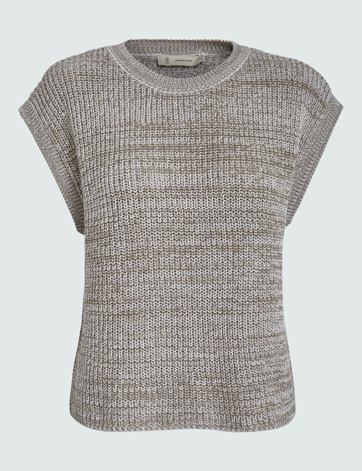 Peppercorn PCBeala Top Pullover 0178M Winter Twig Sand Melange