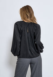 Peppercorn PCBelis Long Sleeve Blouse Bluser Sort