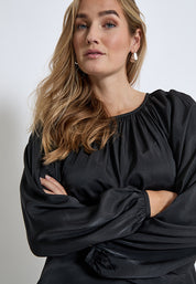 Peppercorn PCBelis Long Sleeve Blouse Bluser Sort