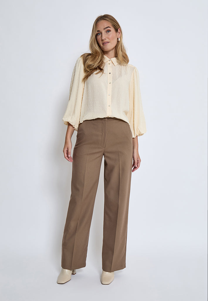 Peppercorn PCCarilla Shirt Skjorter 2206 Fog Sand