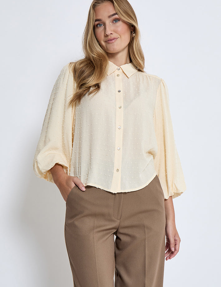 Peppercorn PCCarilla Shirt Skjorter 2206 Fog Sand