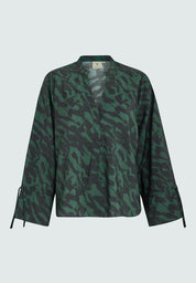 Peppercorn PCCarmina Blouse Bluser 4112P Jungle Green Print