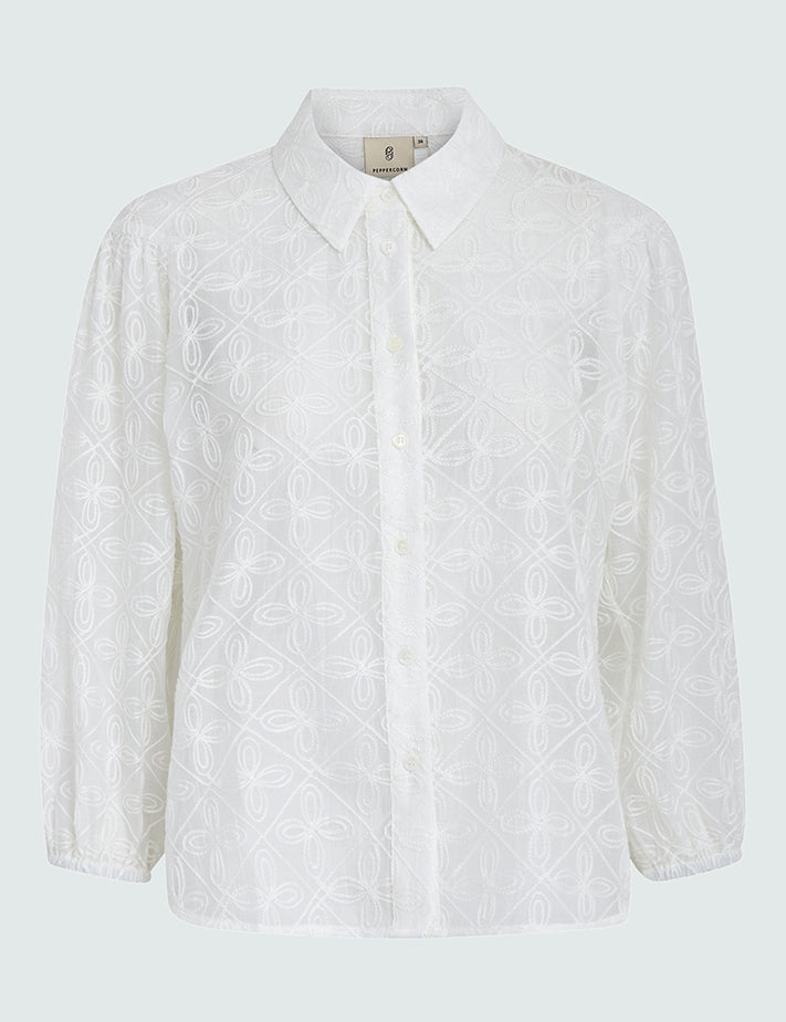 4 Sleeve Shirt Skjorter 0011 Gardenia