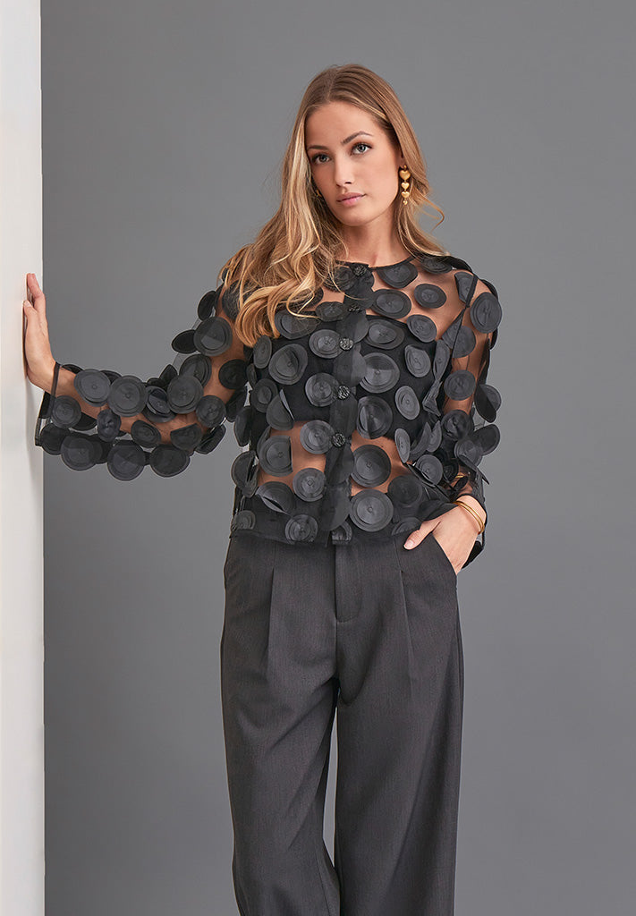 Peppercorn PCCaroline Long Sleeve Jacket Jakker Sort