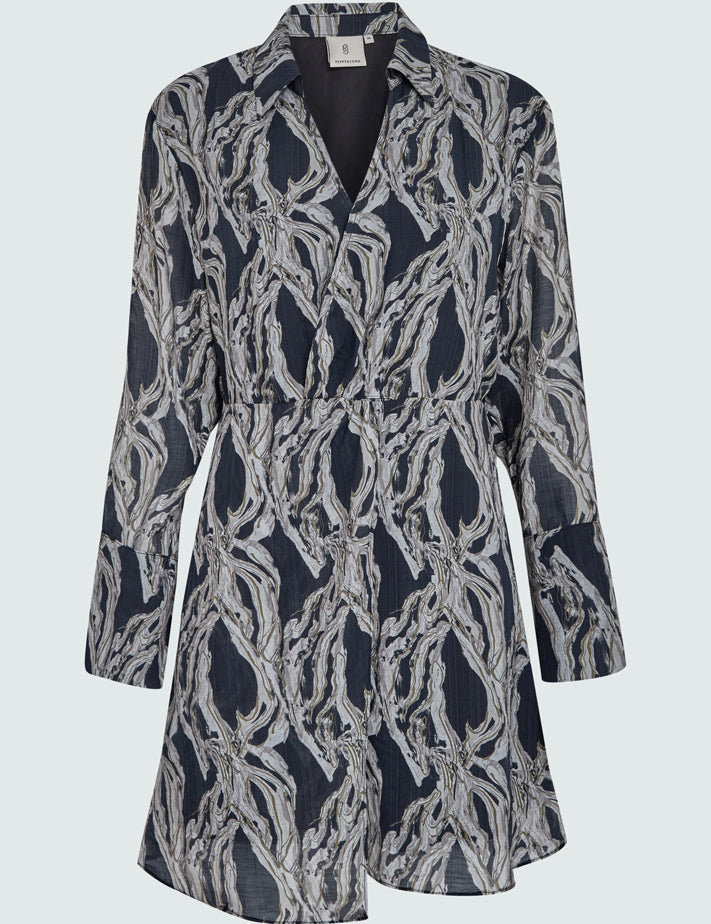 Peppercorn PCClarine Short Dress Kjoler 9000P Black Print