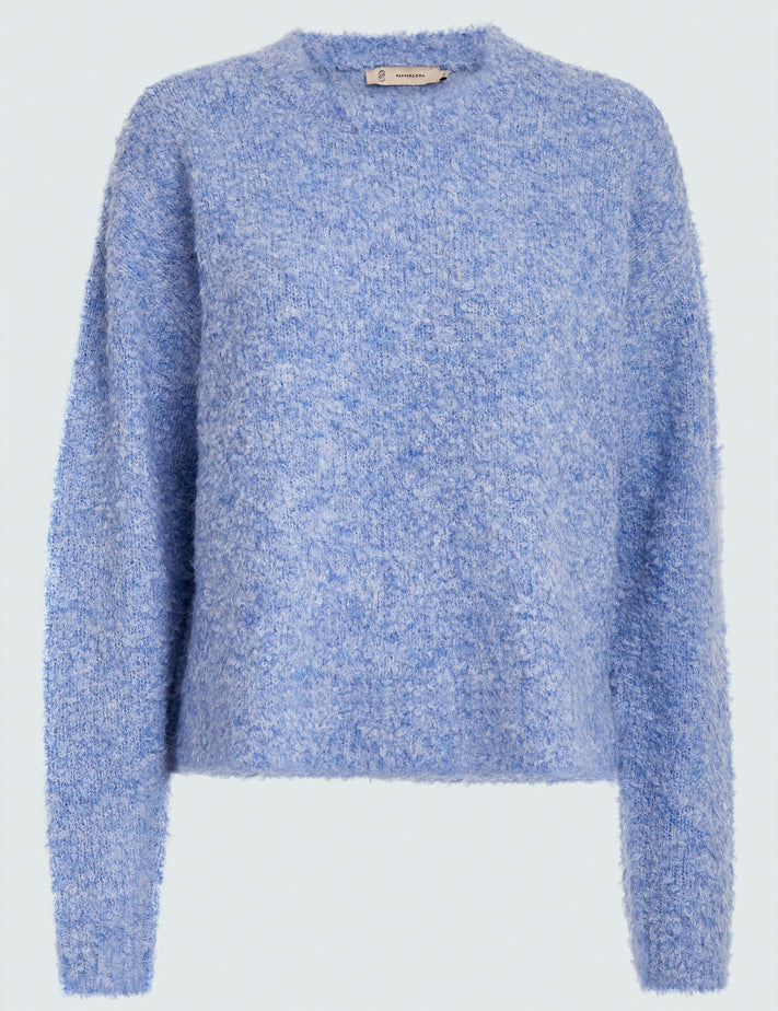 Peppercorn PCCoral Boucle Knit Pullover Pullover 520M Allure Blue Melange