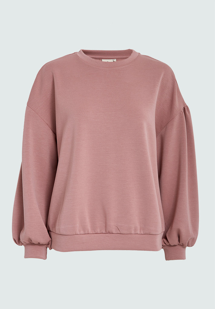 Peppercorn PCDicette Balloon Sleeve Sweat Sweatshirts 4458 Ash Rose