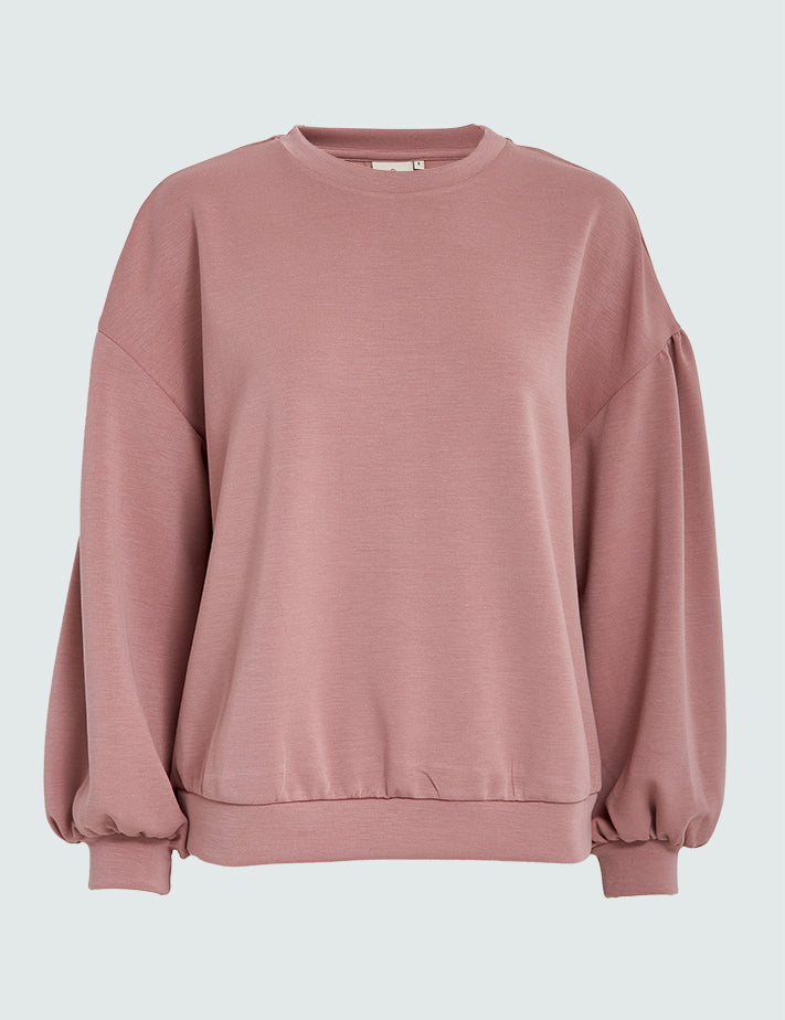 Peppercorn PCDicette Balloon Sleeve Sweat Sweatshirts 4458 Ash Rose