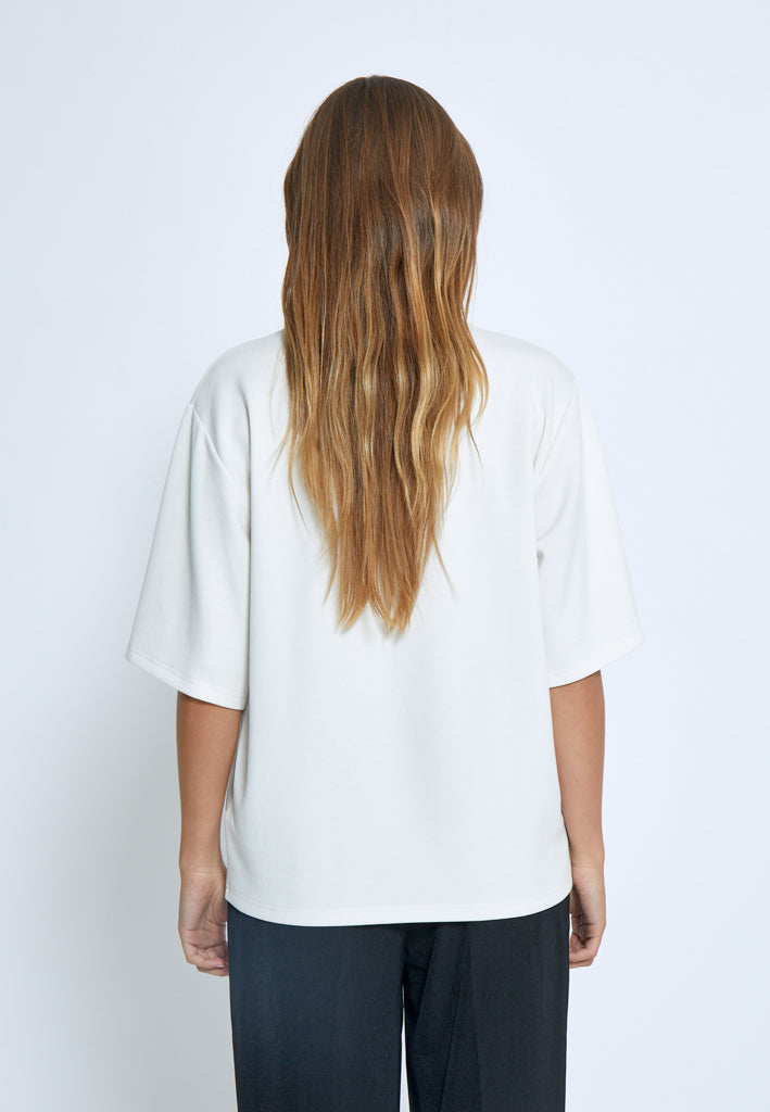Peppercorn PCDicette Long Tee T-Shirt 0011 Gardenia