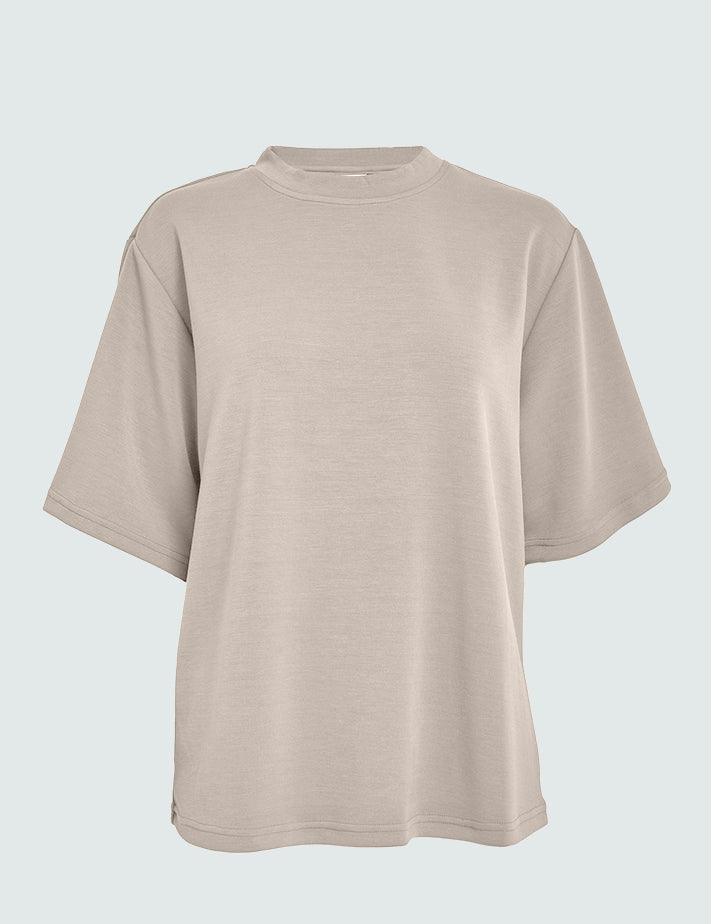 Peppercorn PCDicette Long Tee T-Shirt 0265 Sandshell