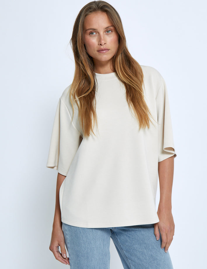 Peppercorn PCDicette Long Tee T-Shirt 0265 Sandshell