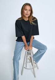 Peppercorn PCDicette Long Tee T-Shirt Sort