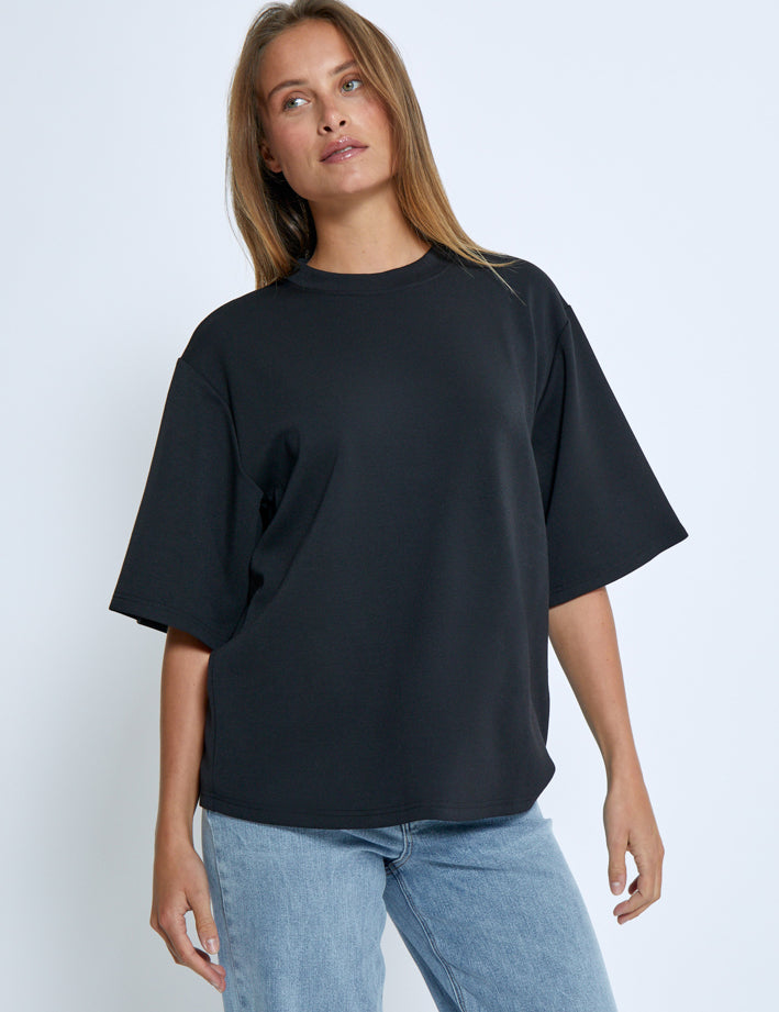 Peppercorn PCDicette Long Tee T-Shirt Sort