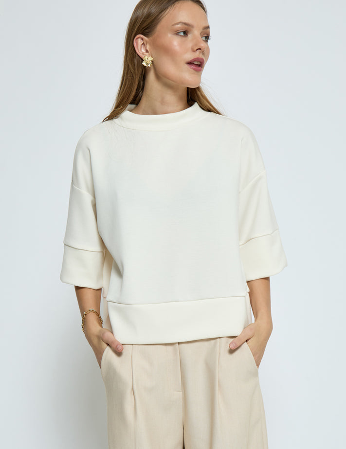 Peppercorn PCDicette Sweat Bluser 0011 Gardenia