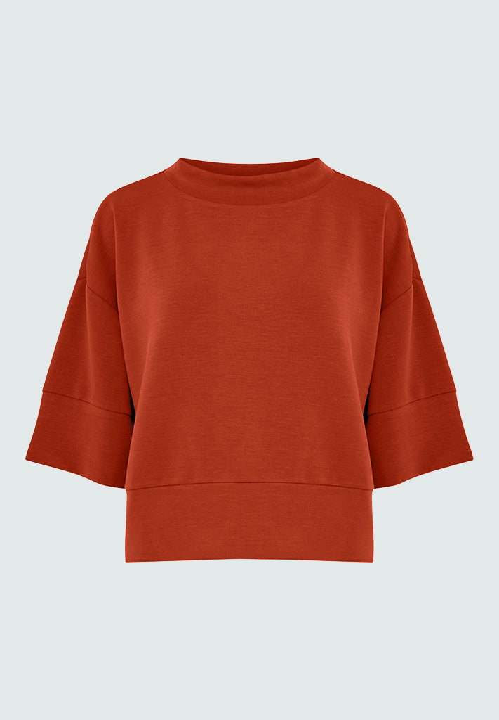 Peppercorn PCDicette Sweat Bluser 6308 Mecca Orange