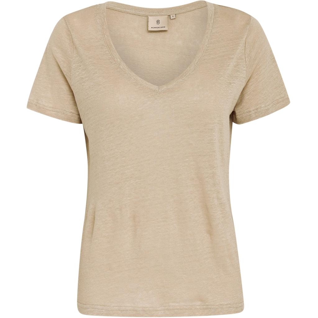 Peppercorn PCDicte V T-shirt T-Shirt 101 Feather Grey Melange