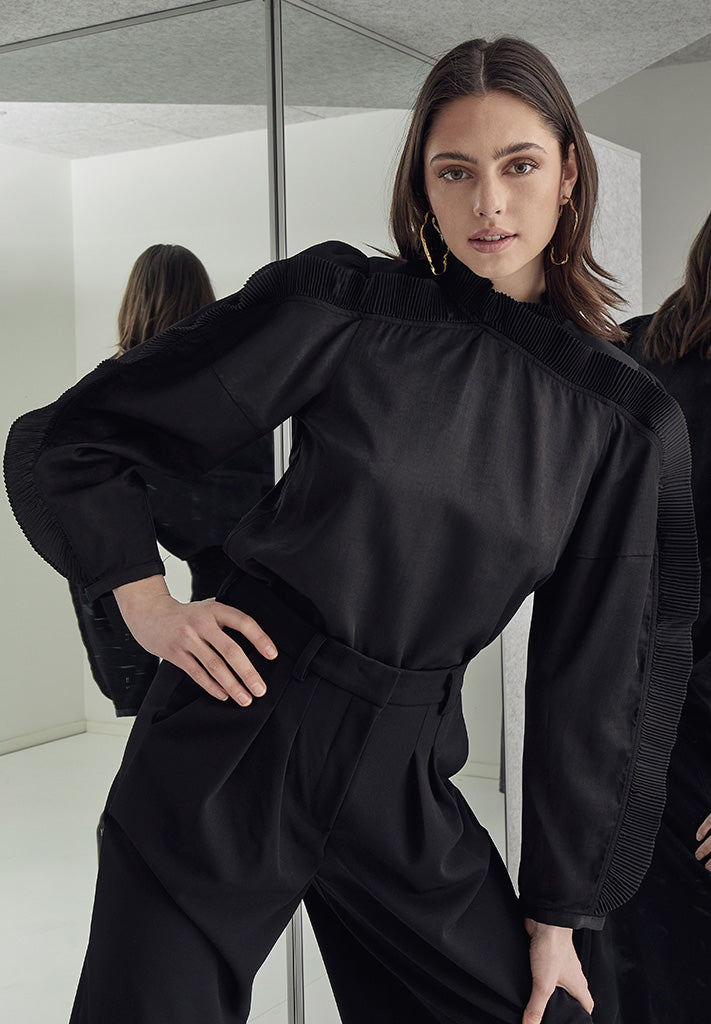 Peppercorn PCEnya Blouse Bluser Sort