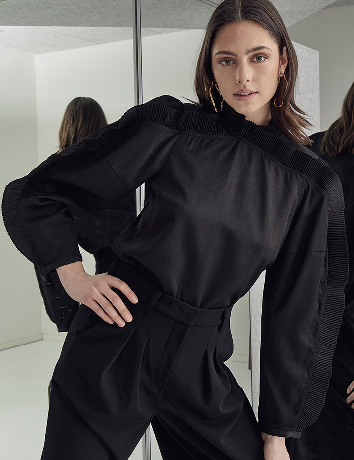 Peppercorn PCEnya Blouse Bluser Sort