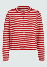 Peppercorn PCFabienne Short Cardigan Cardigans 4071 Grenadine Stripe