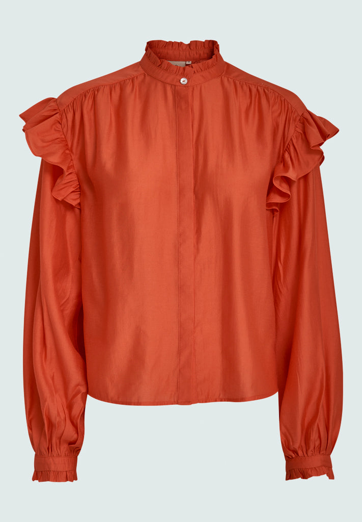 Peppercorn PCFallula Wide Sleeve Shirt Skjorter 4071 GRENADINE