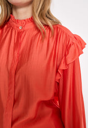 Peppercorn PCFallula Wide Sleeve Shirt Skjorter 4071 GRENADINE