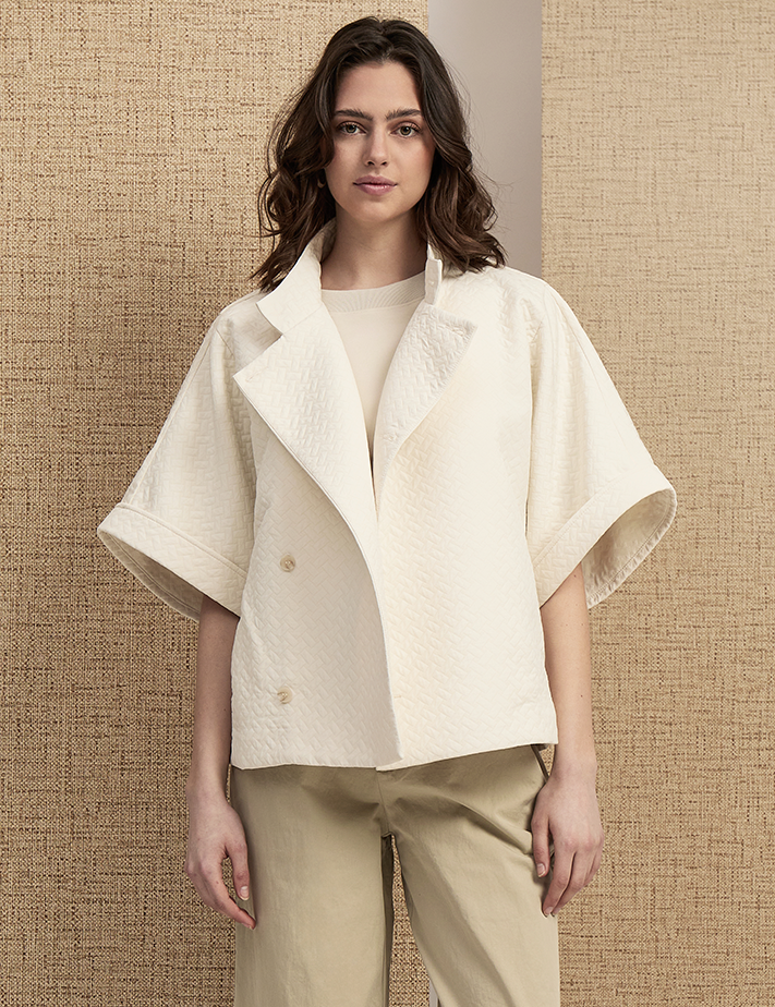 Peppercorn PCFanou Short Jacket Jakker 2213 Silver Birch