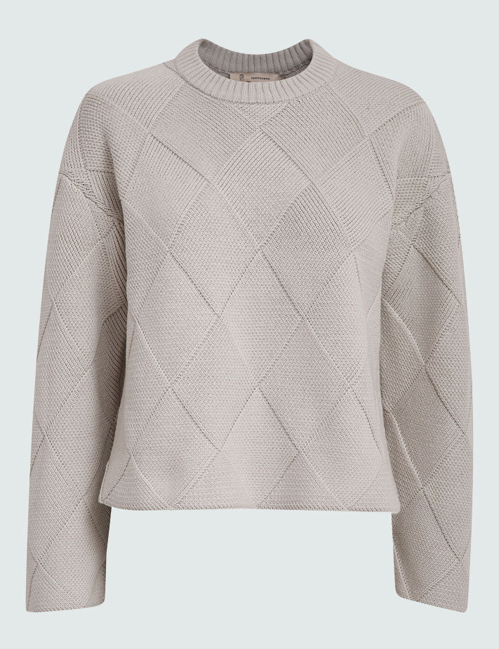 Peppercorn PCFay O-Neck Pullover Pullover 2213 Silver Birch