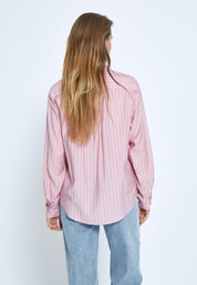Peppercorn PCFelia Striped Shirt Skjorter 4403S Peony Pink Stripe