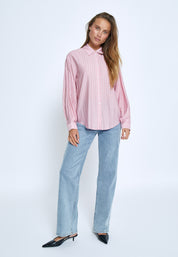 Peppercorn PCFelia Striped Shirt Skjorter 4403S Peony Pink Stripe