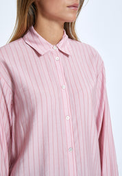 Peppercorn PCFelia Striped Shirt Skjorter 4403S Peony Pink Stripe