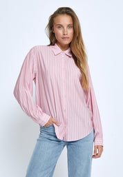 Peppercorn PCFelia Striped Shirt Skjorter 4403S Peony Pink Stripe