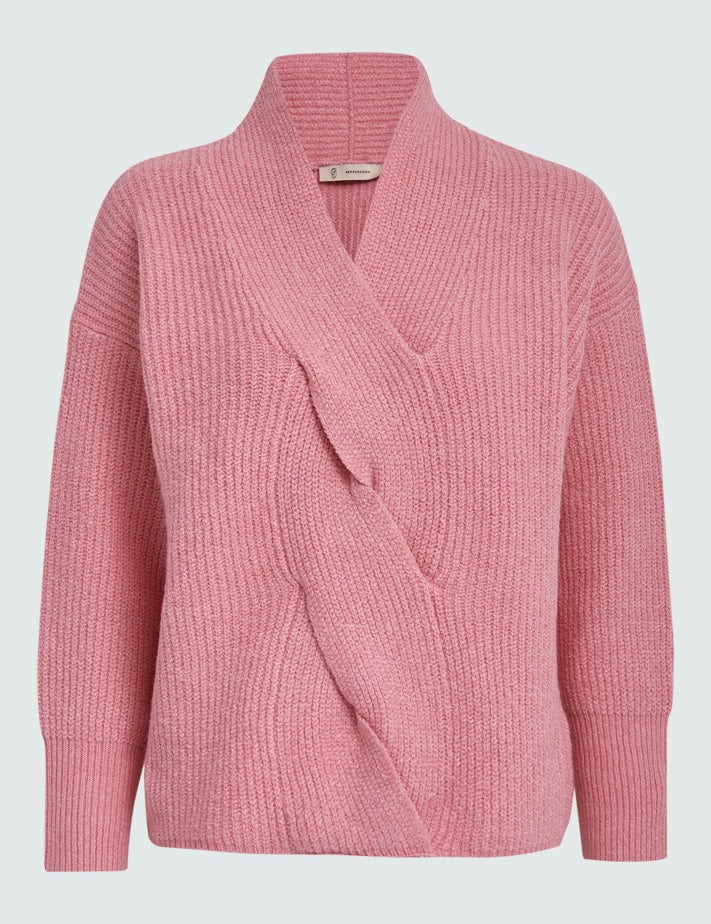 Peppercorn PCFeline V-Neck pullover Pullover 4403 Peony Pink